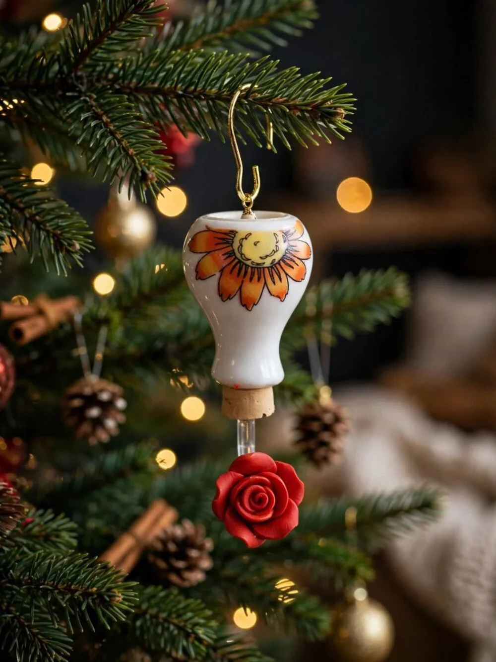 Mini Hummingbird Feeder ornaments (2)